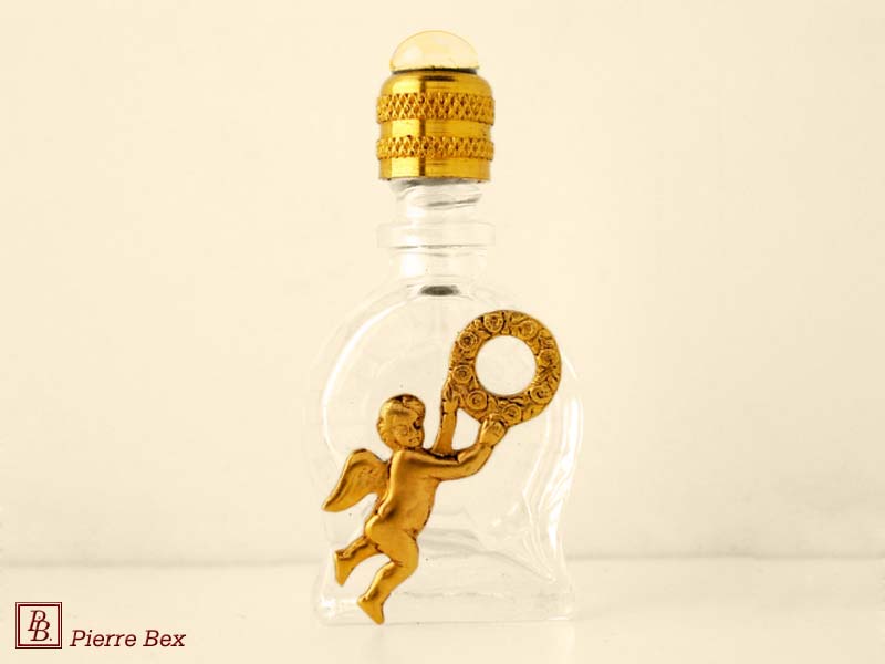 Pierre Bex Art-Nouveau perfume bottle with cherub 44319-18