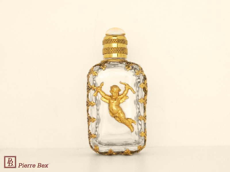 Pierre Bex Art-Nouveau perfume bottle with cherub 44329-01