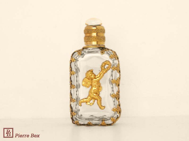 Pierre Bex Art-Nouveau perfume bottle with cherub 44329-04