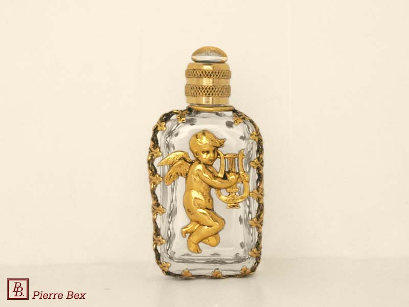 Pierre Bex Art-Nouveau perfume bottle with cherub 44329-05