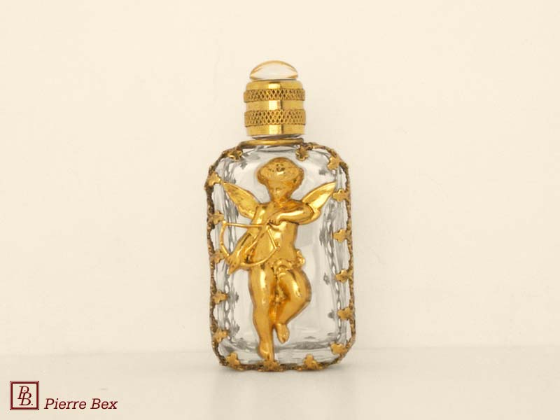 Pierre Bex Art-Nouveau perfume bottle with cherub 44329-08