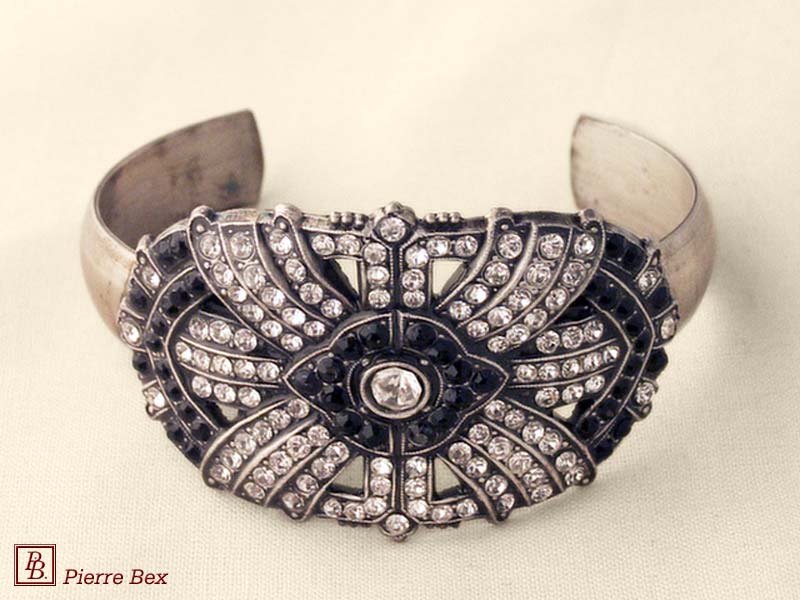 Pierre Bex Art-Deco bracelet with rhinestones 45452-04