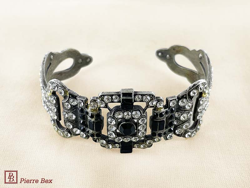 Pierre Bex Art-Deco bracelet with rhinestones 45752-01