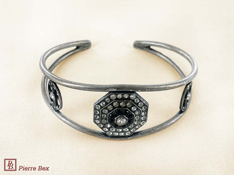 Pierre Bex Art-Deco bracelet with rhinestones 45762-01