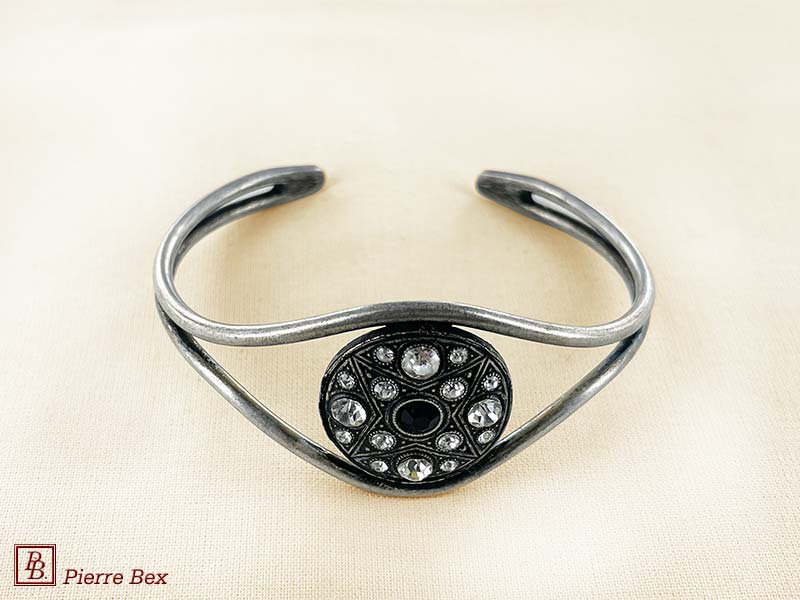 Pierre Bex Art-Deco bracelet with rhinestones 45772-04