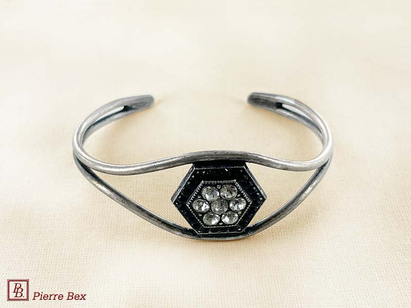Pierre Bex Art-Deco bracelet with rhinestones 45772-05